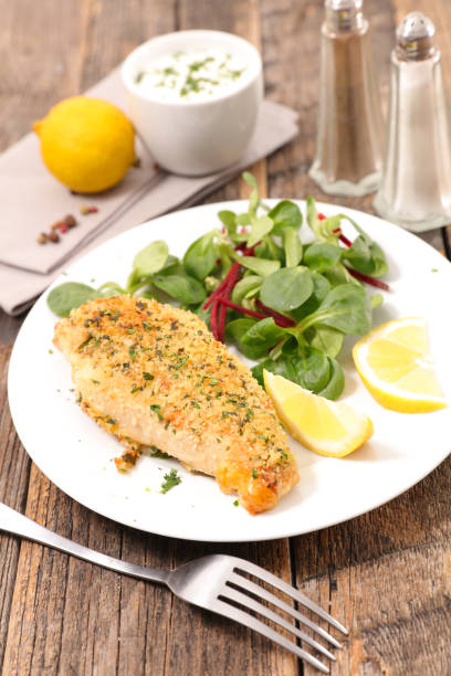 istock chicken fillet and salad 1045375342