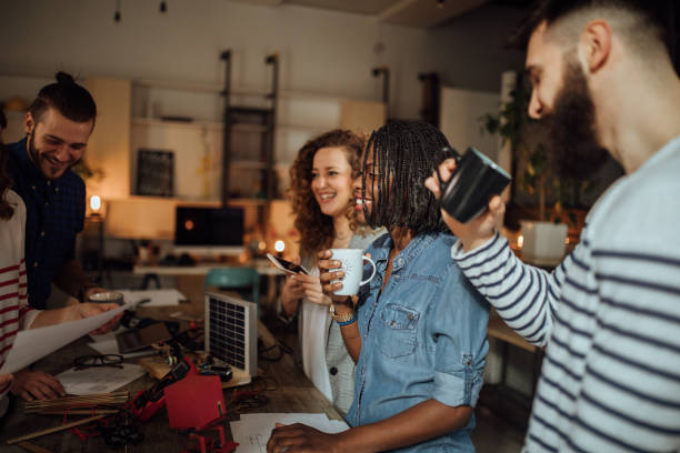 istock Study group of five people learning new skills 1045396224