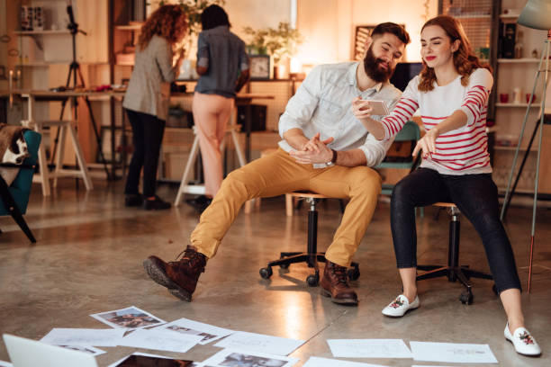 istock Team of editors picking material for new magazine 1045402146