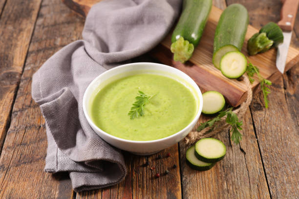 bowl of zucchini soup