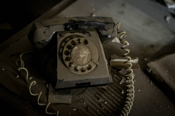 istock Dusty vintage telephone 1045412514