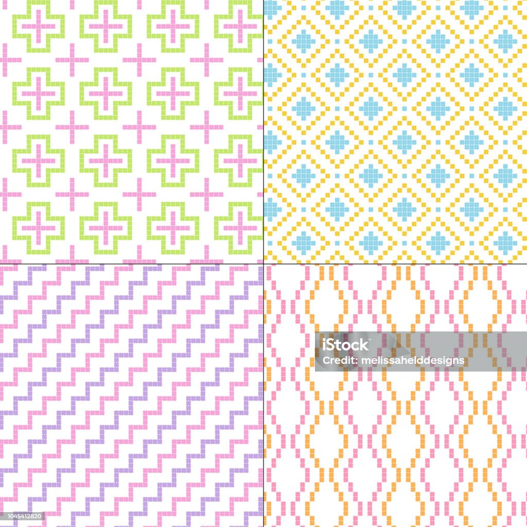 Pattern Small Vector Geometric Pastel Small Vector Patterns Stock Illustration - Download ...