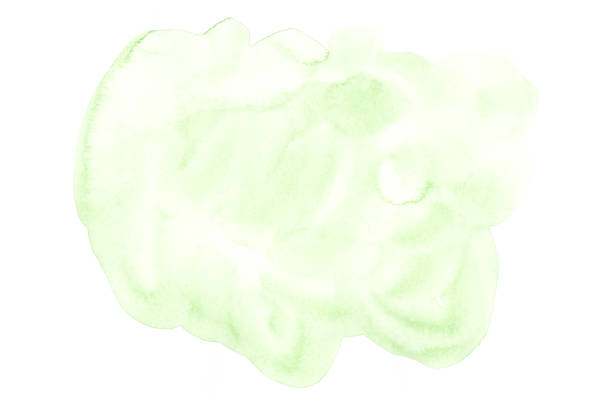 istock Abstract green watercolor drop - paper texture. 1045413692