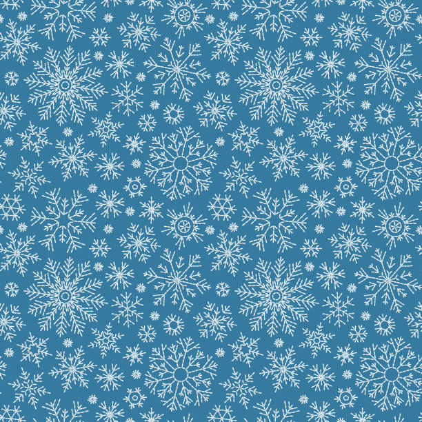 illustrations, cliparts, dessins animés et icônes de modèle de doodle sans couture de noël - christmas pattern paper seamless