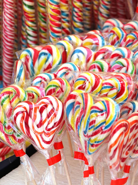 istock Colorful lollipops sold on fair 1045427176