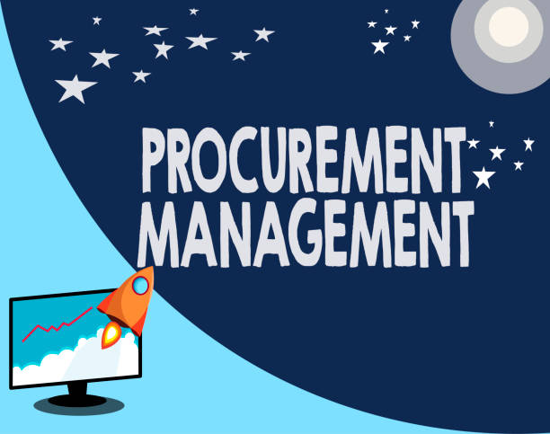 Writing note showing Procurement Management. Business photo showcasing buying Goods and Services from External Sources Writing note showing Procurement Management. Business photo showcasing buying Goods and Services from External Sources. supplier relationship management stock illustrations