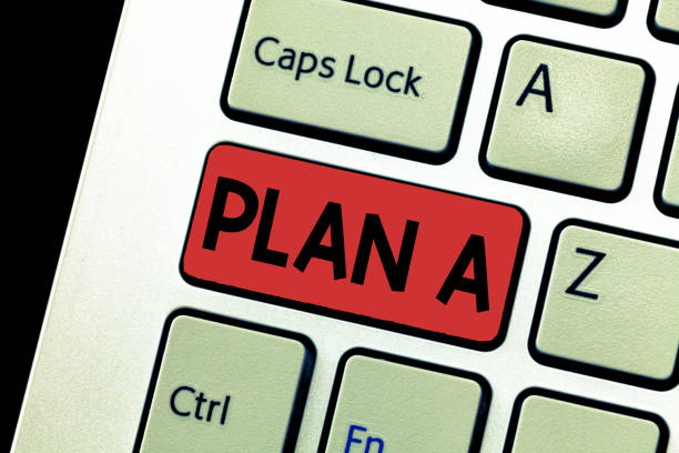 istock Conceptual hand writing showing Plan A. Business photo text ones original plan or strategy detailed proposal for doing something 1045431722