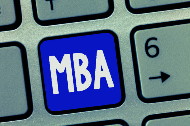 istock Text sign showing Mba. Conceptual photo Advanced degree in business fields such as administration and marketing 1045431772