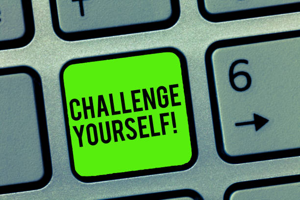 istock Text sign showing Challenge Yourself. Conceptual photo Setting Higher Standards Aim for the Impossible 1045431826