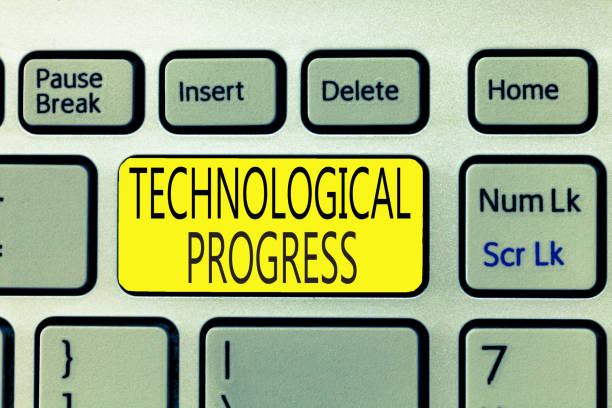 istock Text sign showing Technological Progress. Conceptual photo overall Process of Invention Innovation Diffusion 1045431880