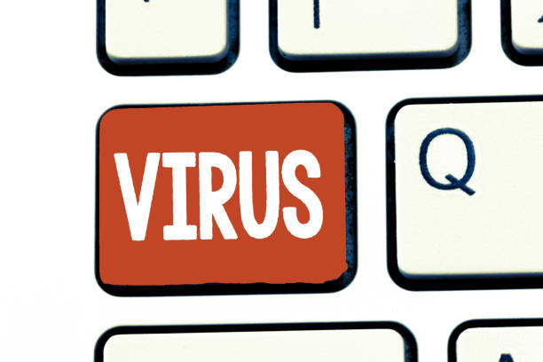 istock Writing note showing Virus. Business photo showcasing infective agent that consists nucleic acid molecule in protein coat 1045432130