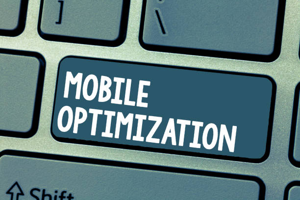 istock Text sign showing Mobile Optimization. Conceptual photo Site Content Reformatted for Handheld or Tablet Devices 1045432638