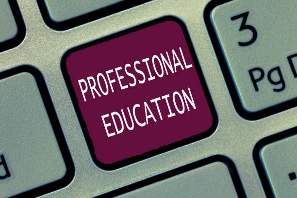 istock Text sign showing Professional Education. Conceptual photo Continuing Education Units Specialized Training 1045433096