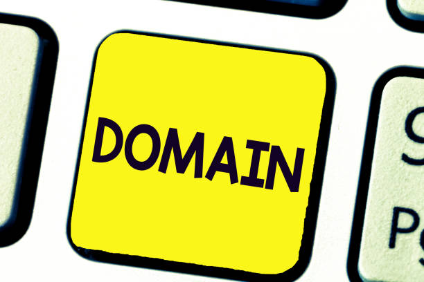 istock Handwriting text writing Domain. Concept meaning distinct subset of Internet with addresses sharing common suffix 1045433154