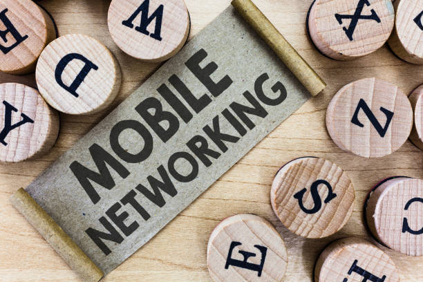 istock Text sign showing Mobile Networking. Conceptual photo Communication network where the last link is wireless 1045434072