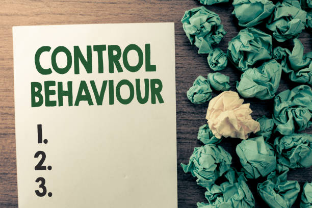 istock Text sign showing Control Behaviour. Conceptual photo Exercise of influence and authority over human conduct 1045434120