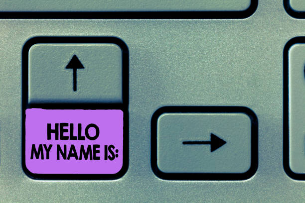 istock Handwriting text Hello My Name Is. Concept meaning Introducing oneself to others You want people to call you 1045434166