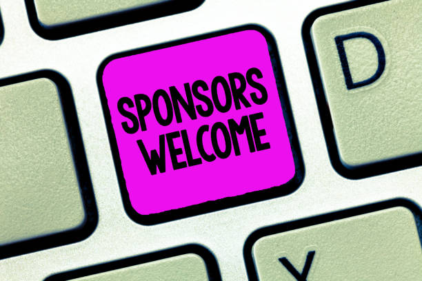 istock Writing note showing Sponsors Welcome. Business photo showcasing announcing that you accept investing in your company 1045434430