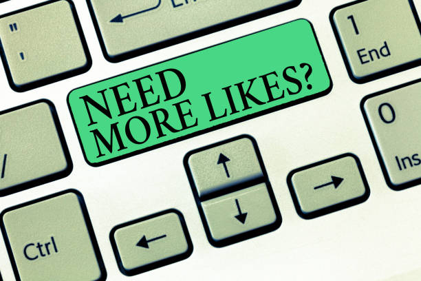 istock Text sign showing Need More Likes question. Conceptual photo asking if he needs additional reaction on his post 1045435092