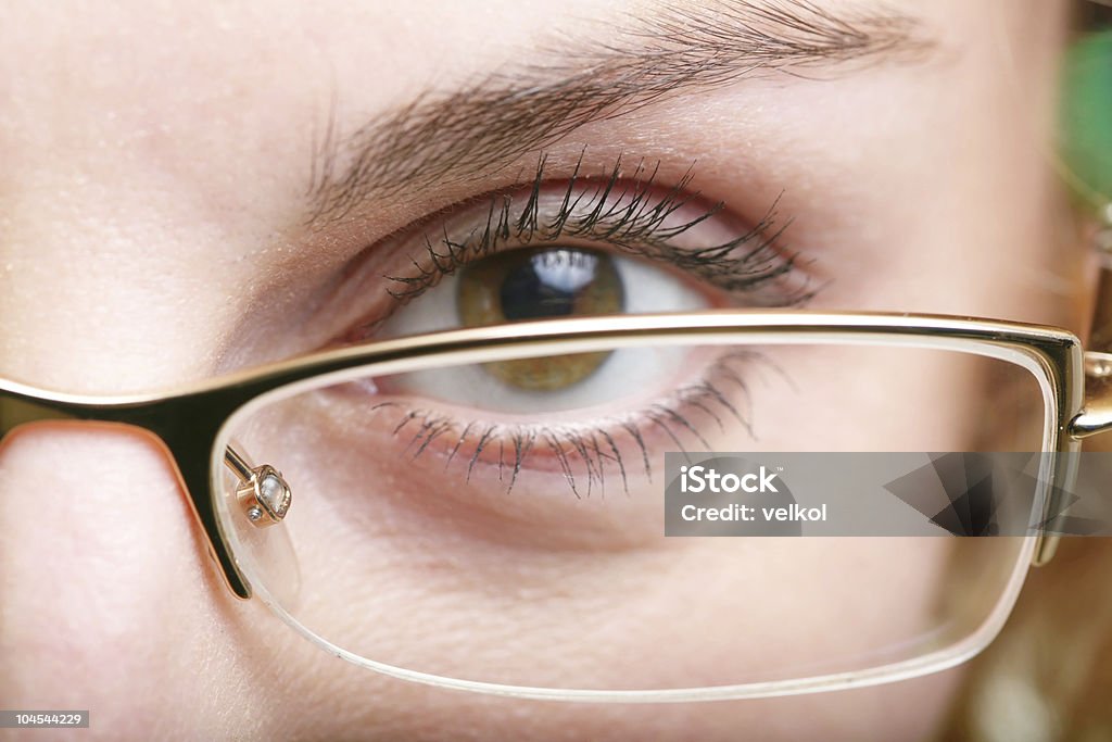 目のグラス - まつげのロイヤリティフリーストックフォト