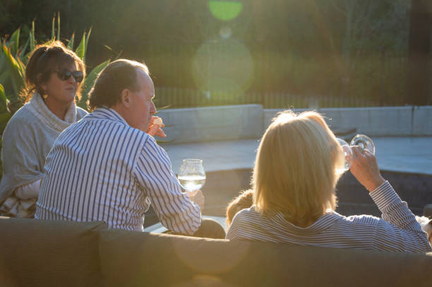 istock Outdoor Group Enjoying Wine 1045448078