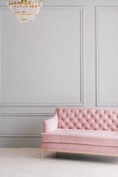 istock Interior of a living room with a vintage sofa 1045449182