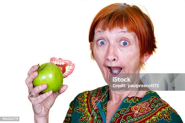 Losing Yourself Stock Photo - Download Image Now - Dentures, Humor, Apple - Fruit