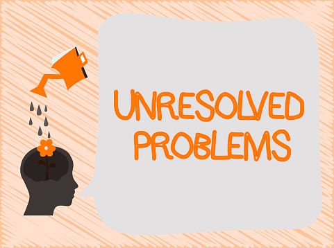 Unresolved Problem Color Text Sign Showing Unresolved Problems Conceptual Photo Those Queries No ...