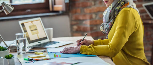 Mature woman in the office