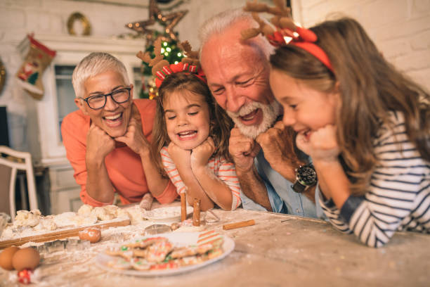 istock Smiling people looking at homemade cookies 1045476408