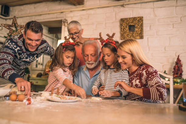 istock Family making cookies together 1045476468