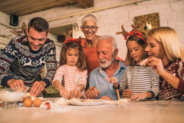 istock Three generation family baking cookies 1045476618
