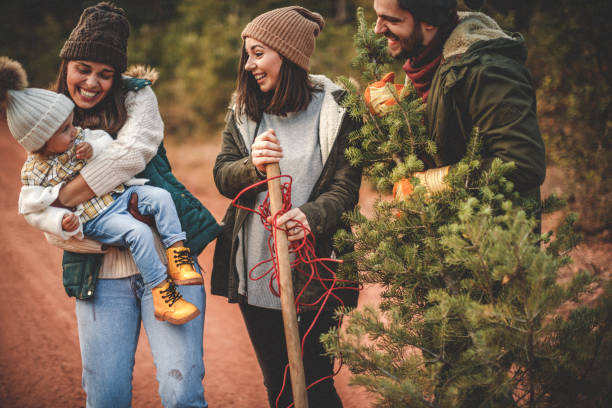 istock Christmas tree is a good reason to be happy 1045491286