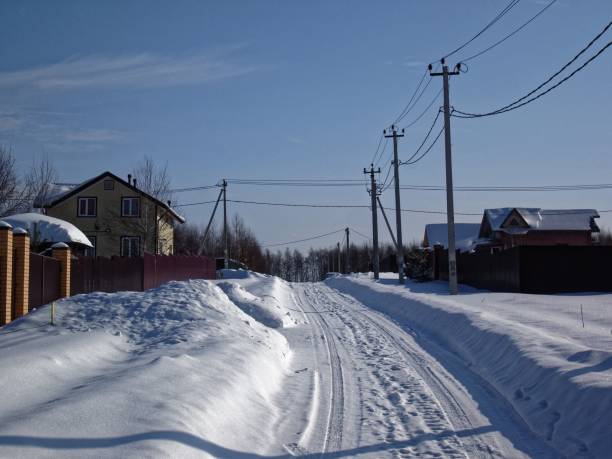 istock frosty morning in a holiday village 1045491446