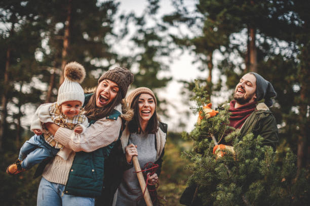 istock Christmas tree is a good reason to be happy 1045491770