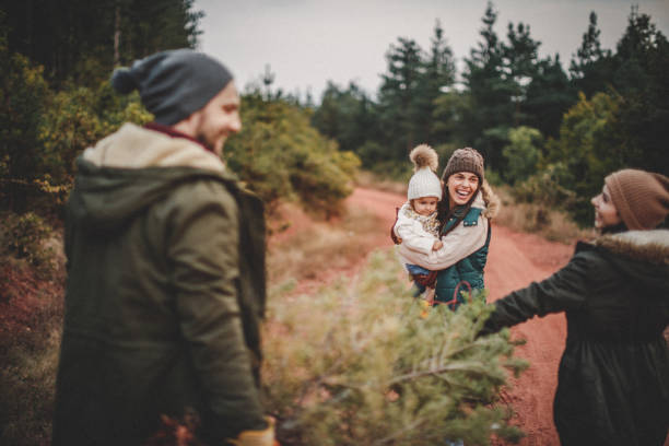 istock Group Of Young people In The Woods 1045501588