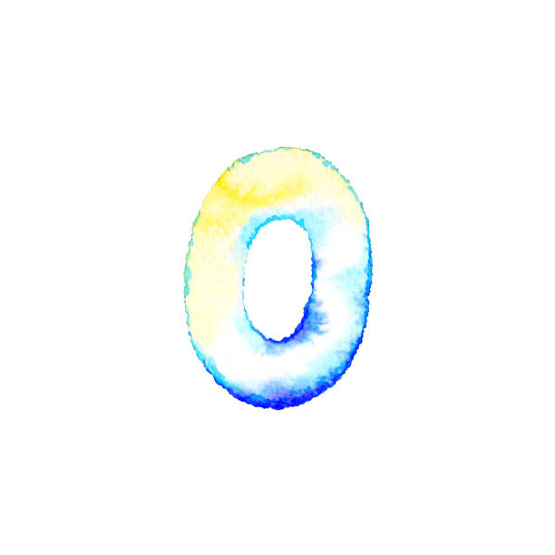 istock number 0 watercolor painting illustration hand drawing 1045516238