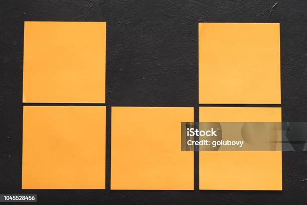 Task Message Notes Blank Blank Post It Notes Tasks Ideas Memos Empty Space Stock Photo ...