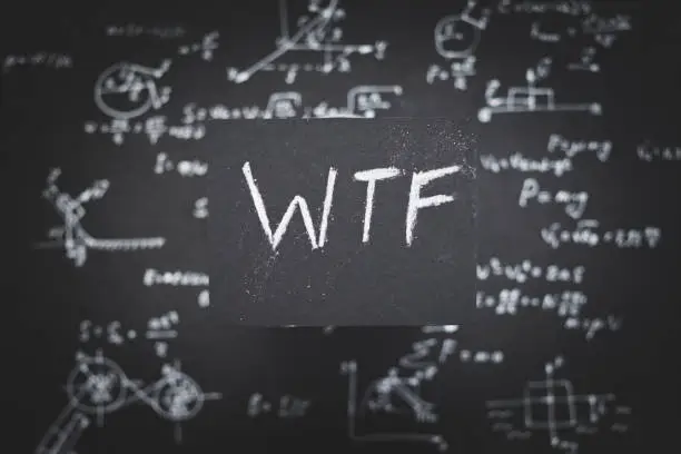 Photo of wtf complicated odd strange scientific equation
