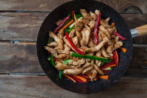 istock wok with vegetables and chicken 1045533316