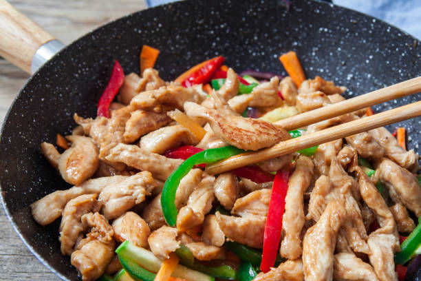 istock wok with vegetables and chicken 1045533358
