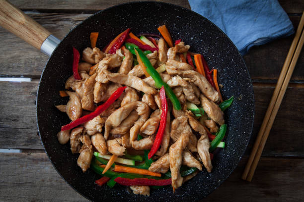istock wok with vegetables and chicken 1045533360