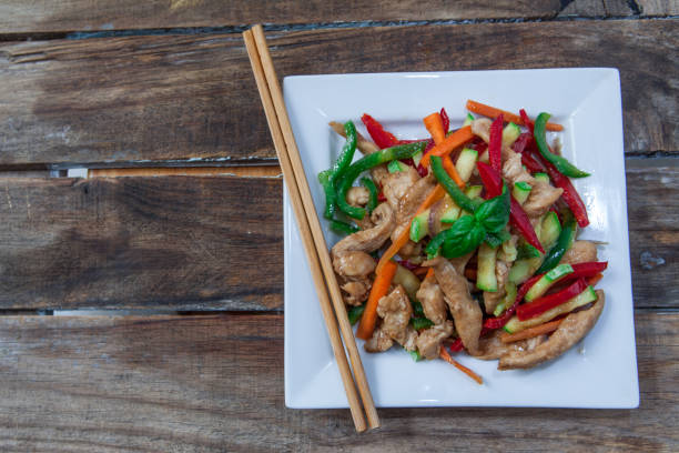 istock wok with vegetables and chicken 1045533392