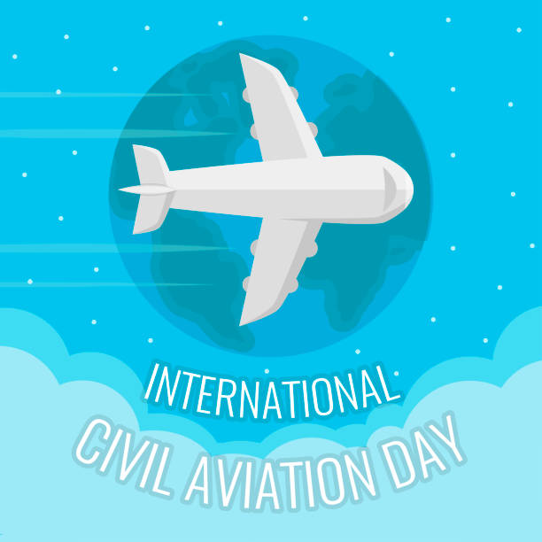 Ilustración de Día De La Aviación Civil Internacional 7 De Diciembre y más Vectores Libres de Derechos de Abstracto - iStock Ilustración de Día De La Aviación Civil Internacional 7 De Diciembre y más Vectores Libres de Derechos de Abstracto - iStock