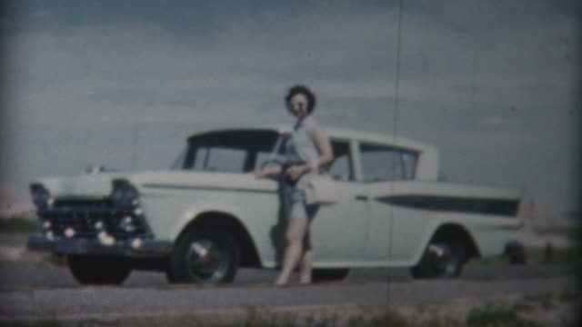 Woman at Badlands National Monument 1959
