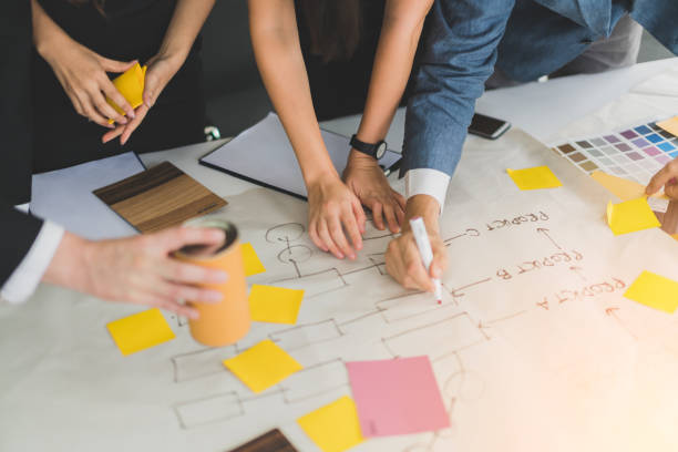 istock creativity brainstorm ideas concept with business partnet meeting workshop in conference room office background 1045543252