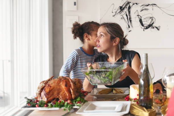 istock Thanksgiving celebration with friends 1045543874