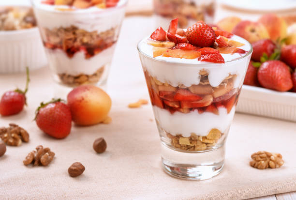 istock Berries and granola parfait 1045546280