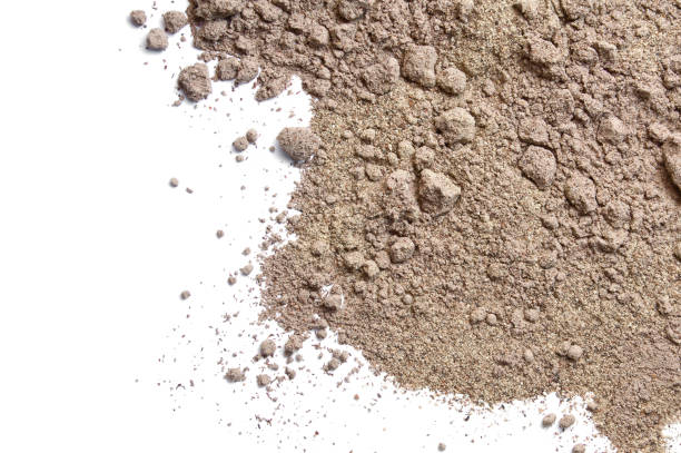 istock Pile of ground black pepper on white background 1045547168