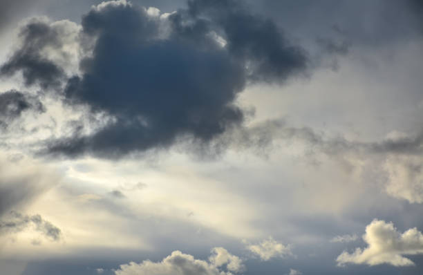 istock Clouds before a thunderstorm over the city. Bad weather. 1045570898